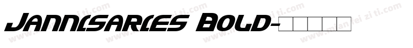 Jannisaries Bold字体转换